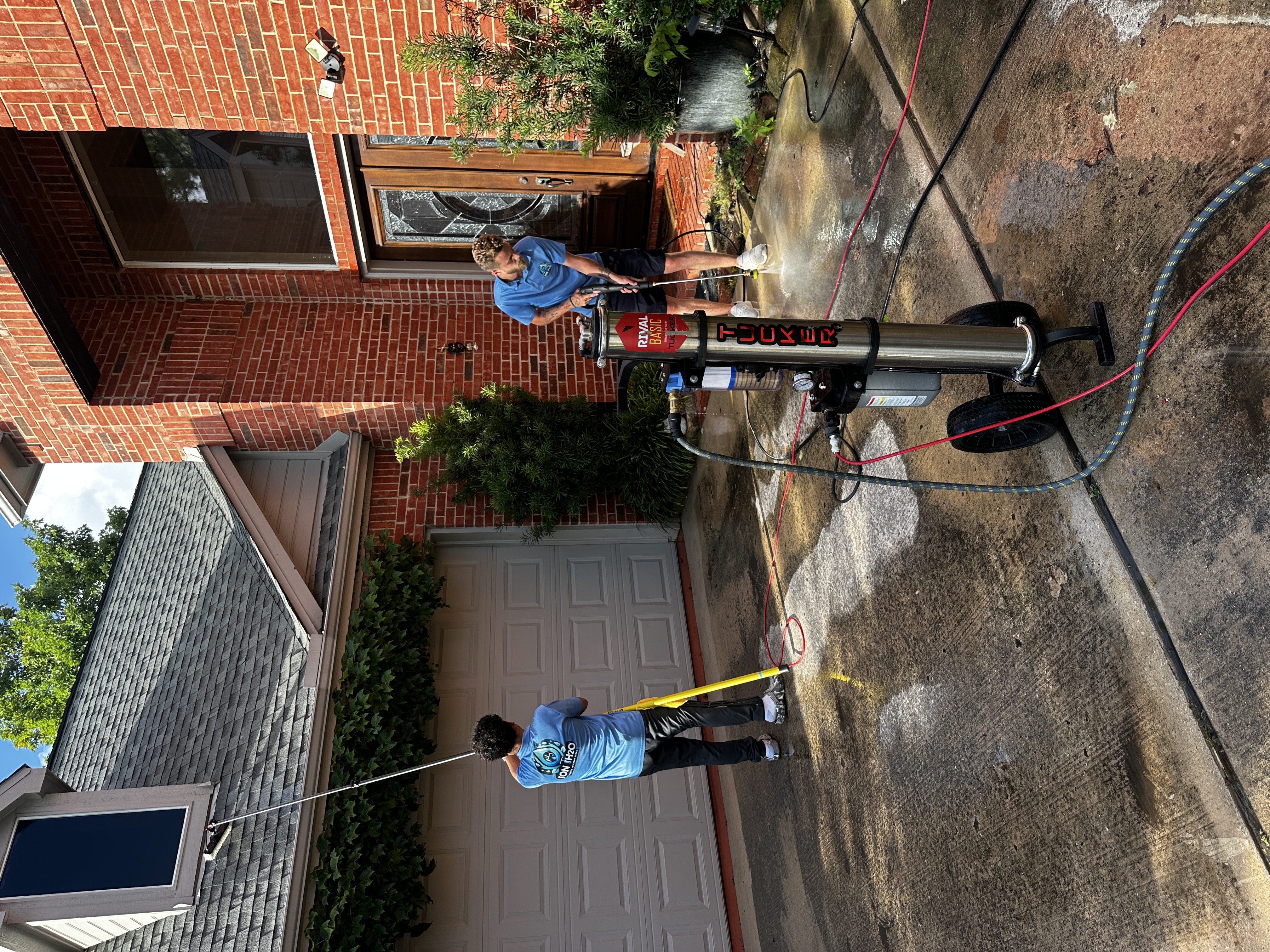 Power Washing in Action